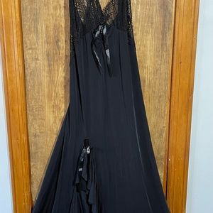 Sexy long black lingerie